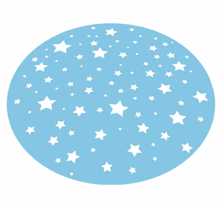 Alfombra vinílica de estrellas paisaje estelar celestial - TenVinilo