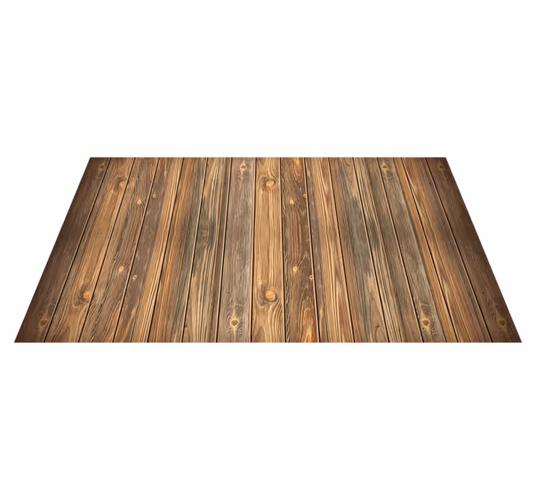 Alfombra vinílica madera tonos marrones - TenVinilo