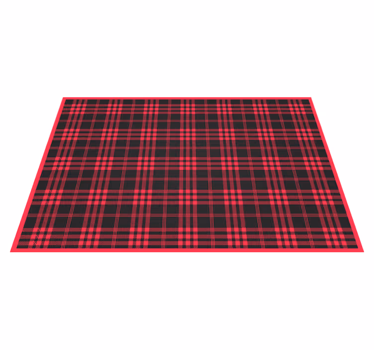 Alfombra vinílica rayas estampado a cuadros - TenVinilo