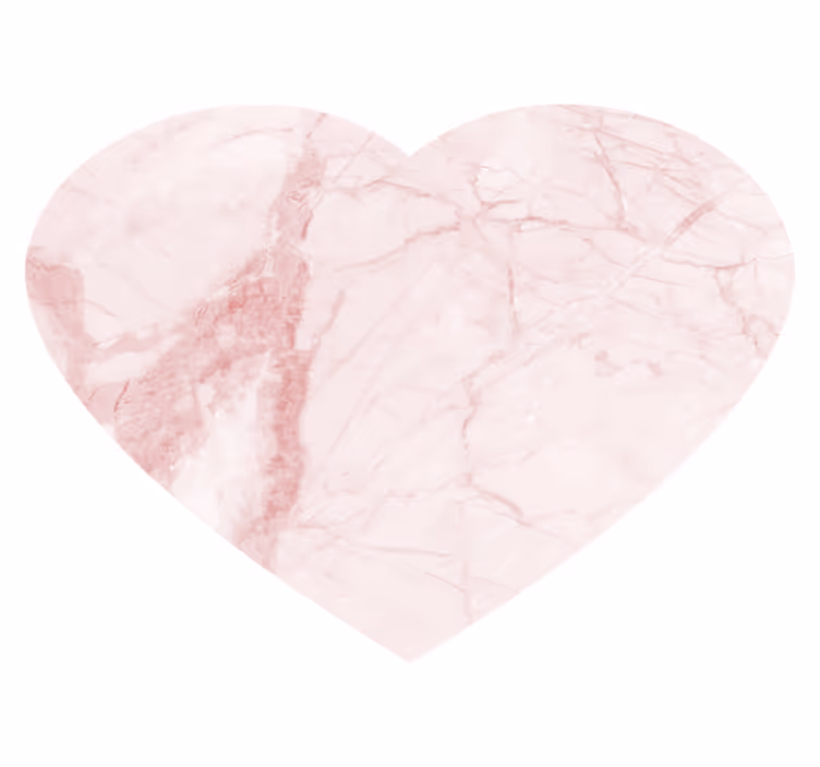 Alfombra vinílica efecto mármol corazón de piedra pulida - TenVinilo