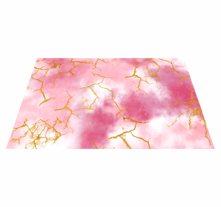 Alfombra vinílica efecto mármol elegancia rosa jaspeada - TenVinilo