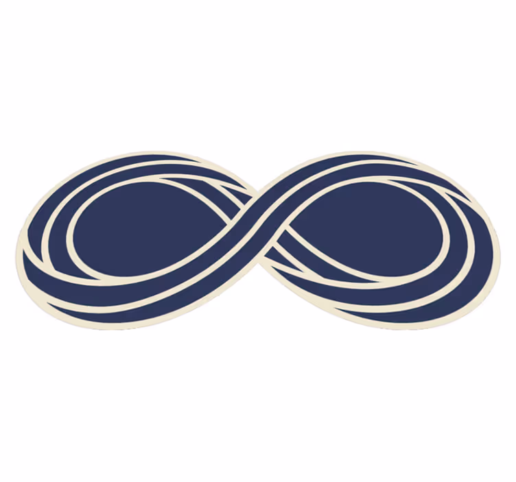 Alfombra de vinilo geométrica patrón de bucle infinito - TenVinilo