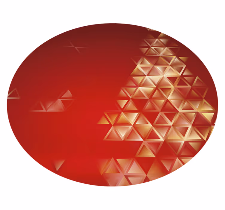 Alfombra de vinilo geométrica esfera ombre geométrica - TenVinilo