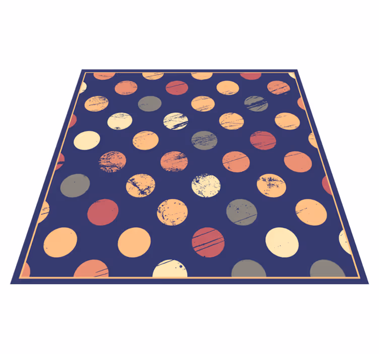 Alfombra de vinilo geométrica patrón de puntos abstracto - TenVinilo