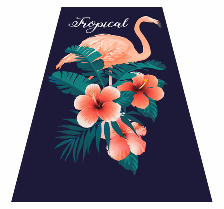Aflombra vinílica animales flamenco tropical  - TenVinilo