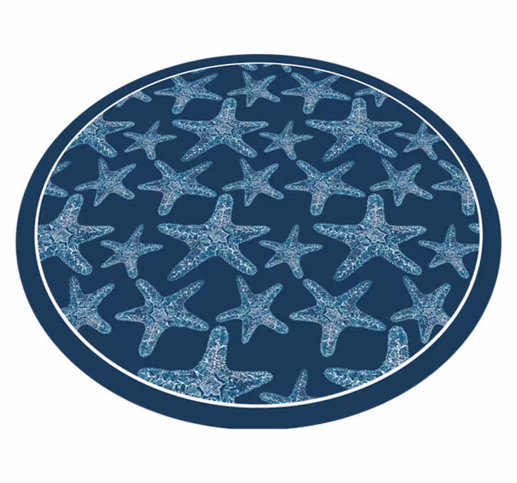 Alfombra vinílica animales de estrellas de mar - TenVinilo