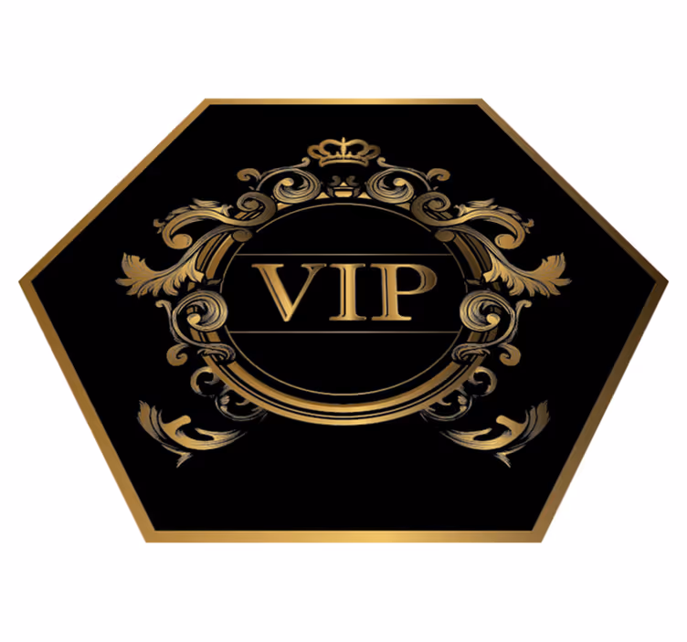 Alfombra vinílica con frase alfombra de vinilo vip - TenVinilo
