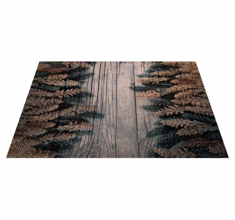 Alfombra vinílica textura madera contraste madera - TenVinilo