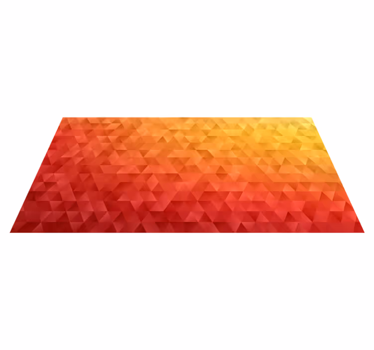 Alfombra de vinilo Triángulos colores - TenVinilo