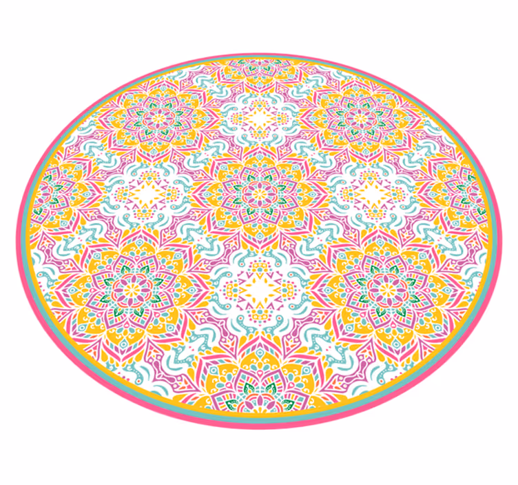 Alfombra vinílica mandala mandala circular - TenVinilo