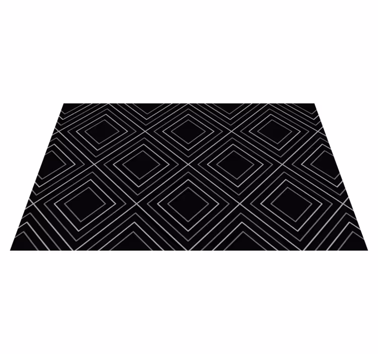Alfombra de vinilo geométrica geométrico monocromático - TenVinilo