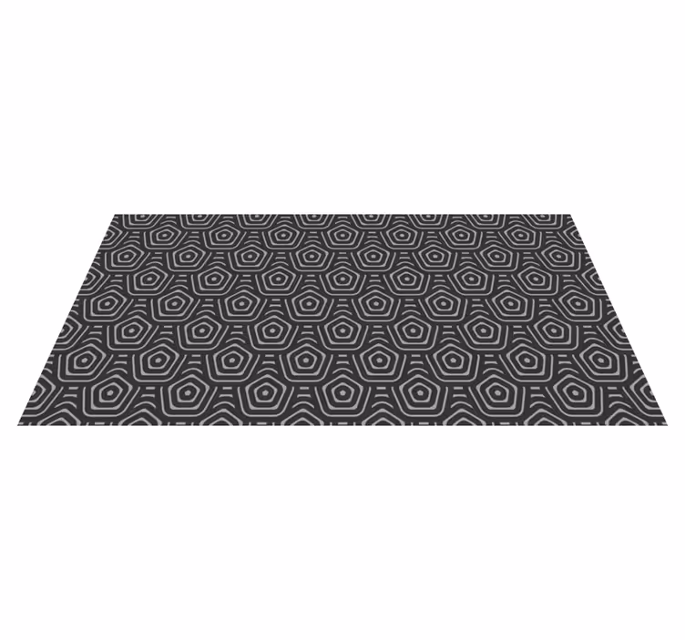 Alfombra de vinilo geométrica diamantes concéntricos - TenVinilo