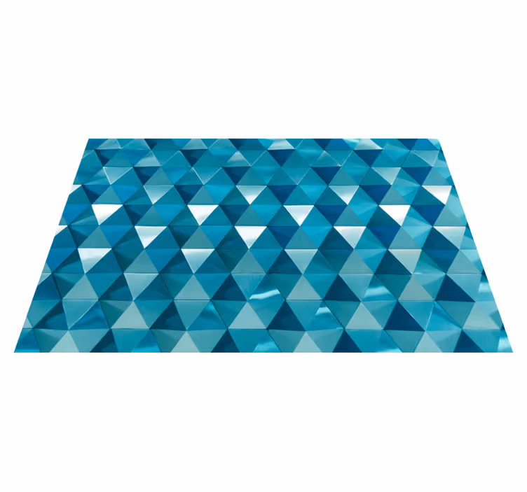 Alfombra de vinilo geométrica mosaico triangular - TenVinilo