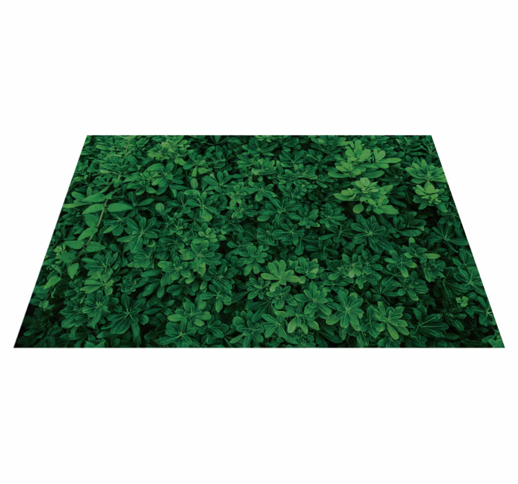 alfombra de vinilo textura de tréboles alfombra natural - TenVinilo