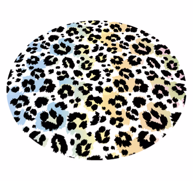 Alfombra vinílica animal print patrón de manchas de leopardo - TenVinilo