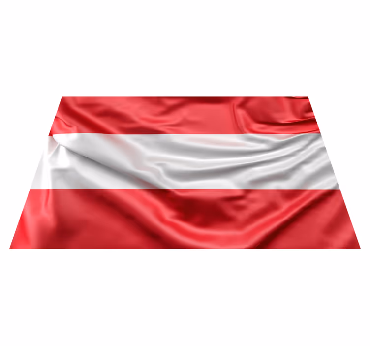 Alfombras vinílicas modernas Bandera austriaca - TenVinilo