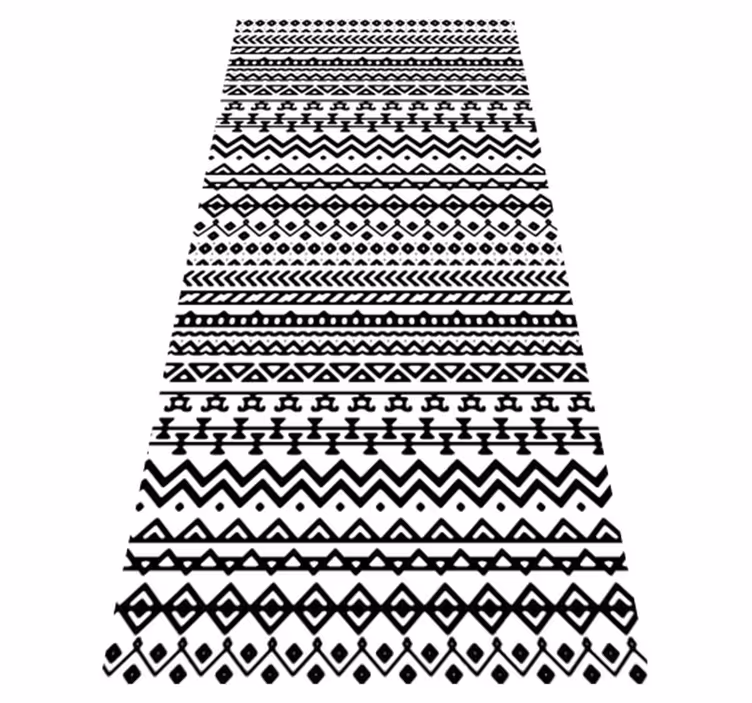 Alfombra de vinilo mapamundi con diseño tribal - TenVinilo