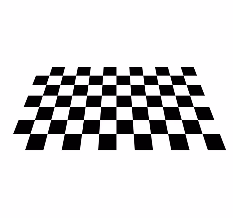 Alfombra de vinilo geométrica patrón de cuadros - TenVinilo
