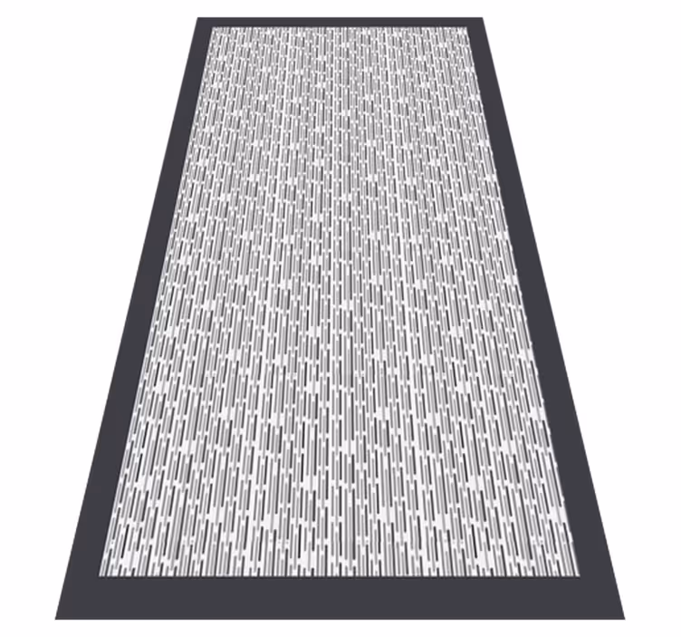 Alfombra de vinilo geométrica monocromo geométrico - TenVinilo