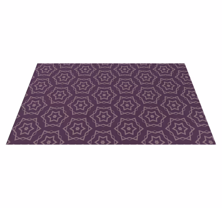Alfombra de vinilo geométrica patrón simétrico - TenVinilo
