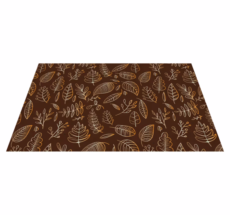 Alfombra vinílica vintage otoño de oro - TenVinilo
