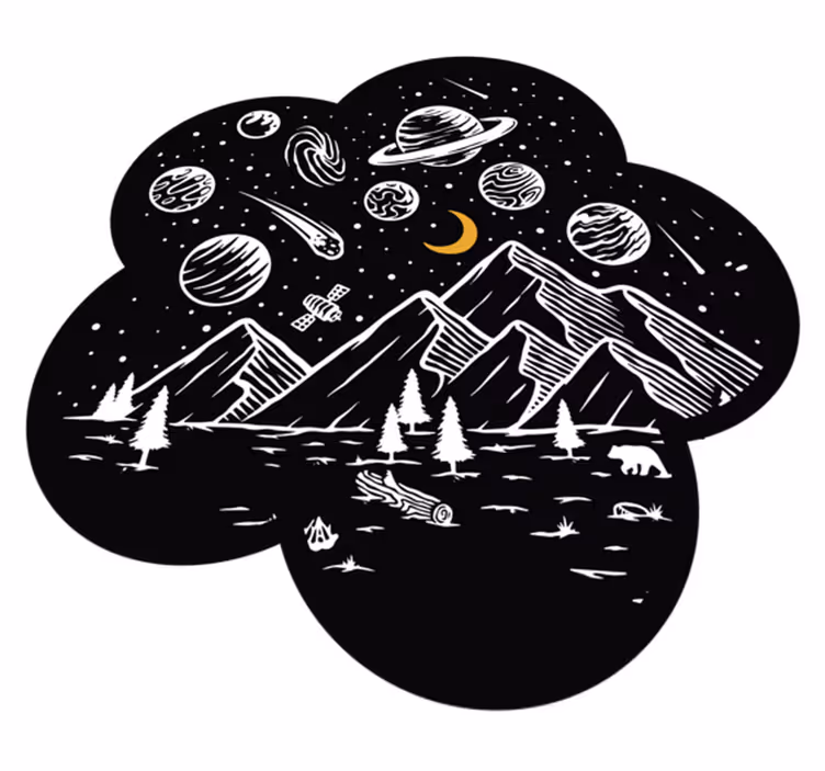 Alfombras vinílicas juvenils Universo de galaxias - TenVinilo