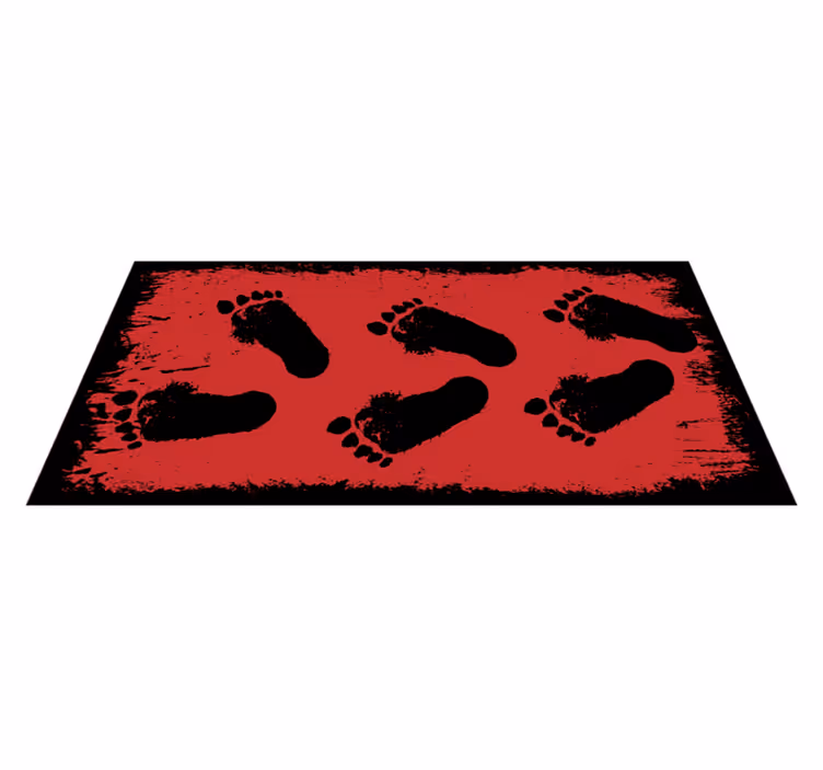 Alfombra vinílica animales contraste de huella - TenVinilo