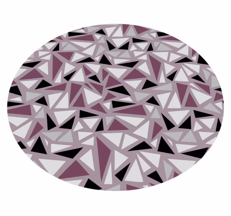 Alfombra de vinilo geométrica mosaico triangular geométrico - TenVinilo