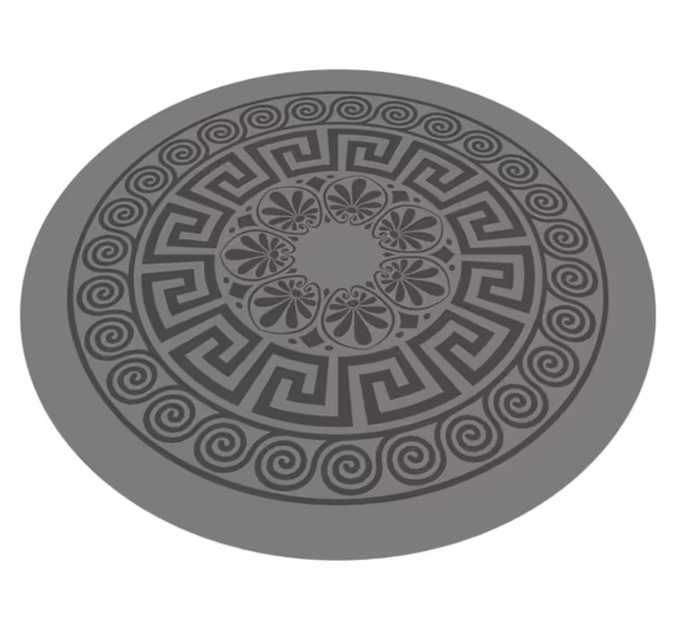 Alfombra vinílica mandala motivo inspirado en mandala - TenVinilo