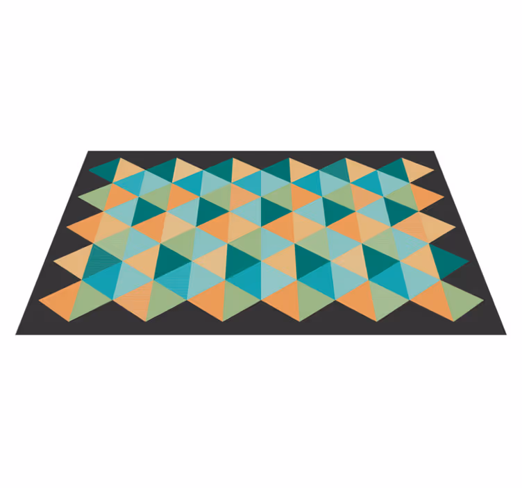 Alfombra de vinilo geométrica composición geométrica - TenVinilo