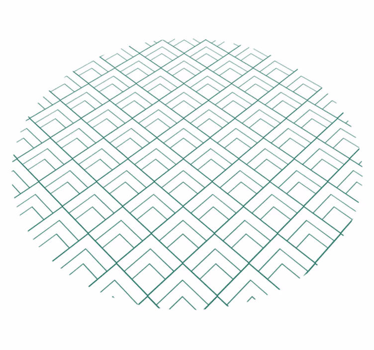 Alfombra de vinilo geométrica líneas geométricas overlay - TenVinilo