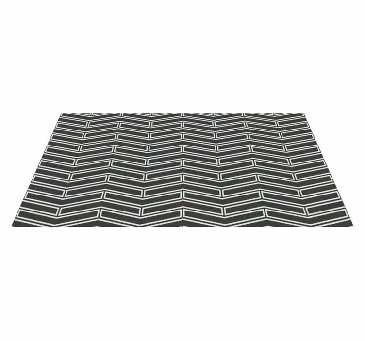 Alfombra de vinilo geométrica líneas de galón - TenVinilo