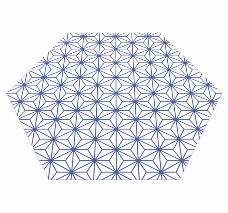 Alfombra de vinilo geométrica estrellas geométricas - TenVinilo
