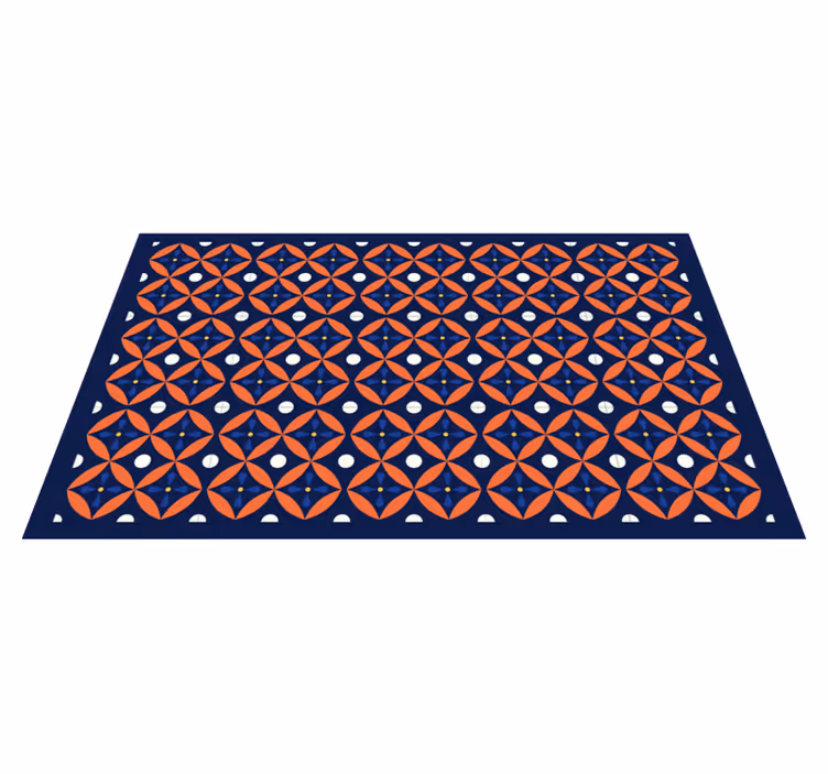 Alfombra de vinilo geométrica con diseño geométrico - TenVinilo
