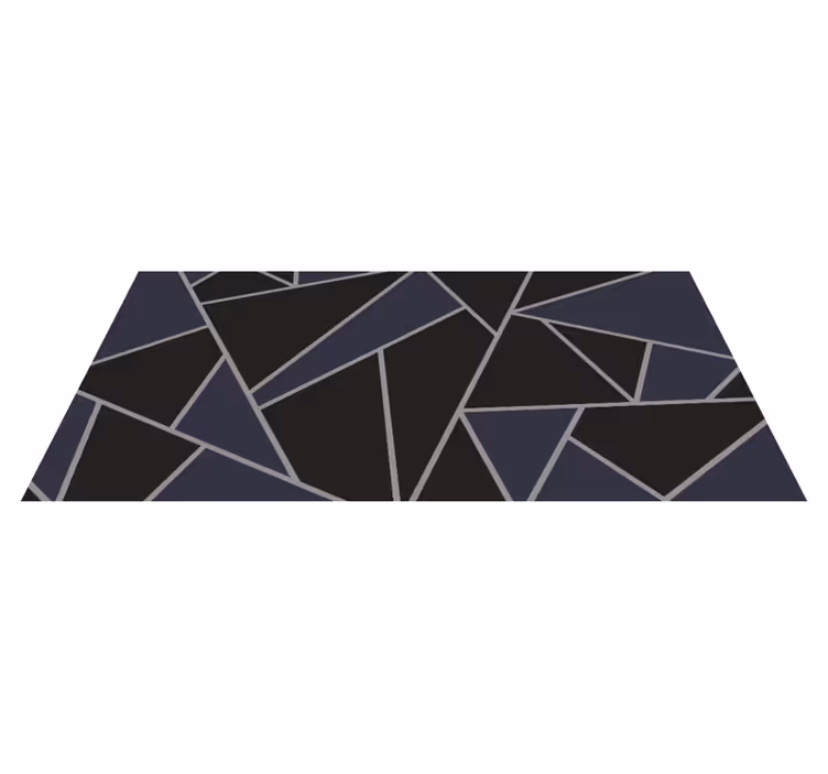 Alfombra de vinilo geométrica formas geométricas angulares - TenVinilo