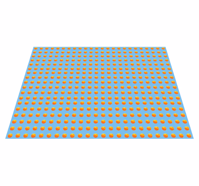 Alfombra vinílica textura madera patrón de naranjas del sol - TenVinilo
