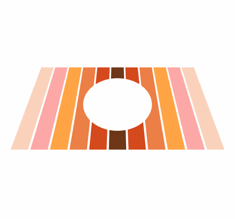 Alfombra vinílica rayas diseño de rayas geométricas - TenVinilo