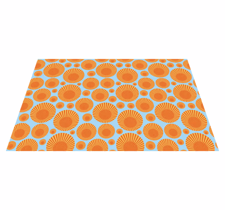 Alfombra de vinilo geométrica resplandor solar geométrico - TenVinilo