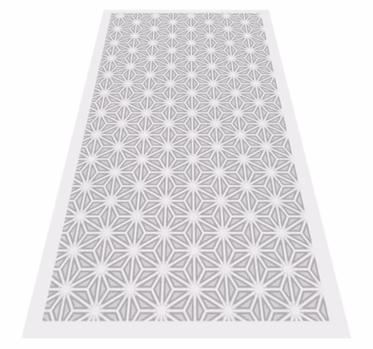 Alfombra de vinilo geométrica acento de patrón geométrico - TenVinilo