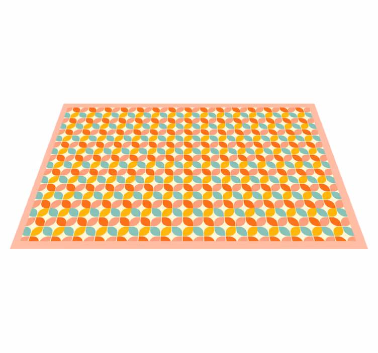 Alfombra de vinilo geométrica hexágonos geométricos - TenVinilo
