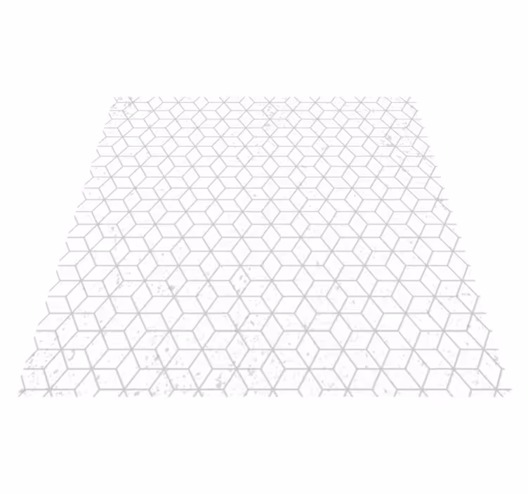 Alfombra vinílica nórdica hexágonos grises - TenVinilo