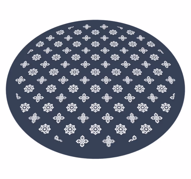 Alfombra vinílica de estrellas patrones celestes - TenVinilo