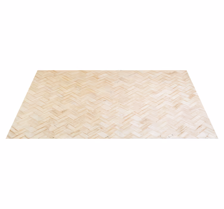 Alfombra vinílica imitación parquet en espiga - TenVinilo