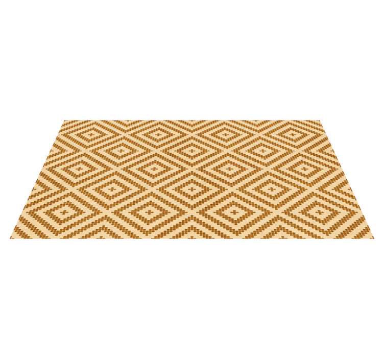 Alfombra de vinilo geométrica estilo con textura de diamante - TenVinilo