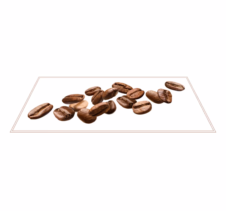Alfombra vinílica cocina rastro del grano de cafe - TenVinilo