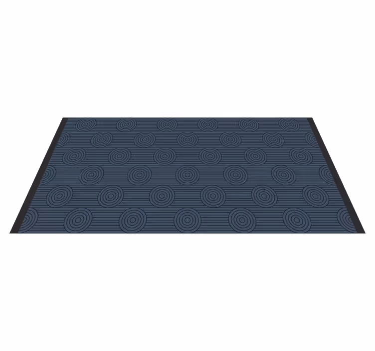 Alfombra de vinilo geométrica motivos circulares geométricos - TenVinilo