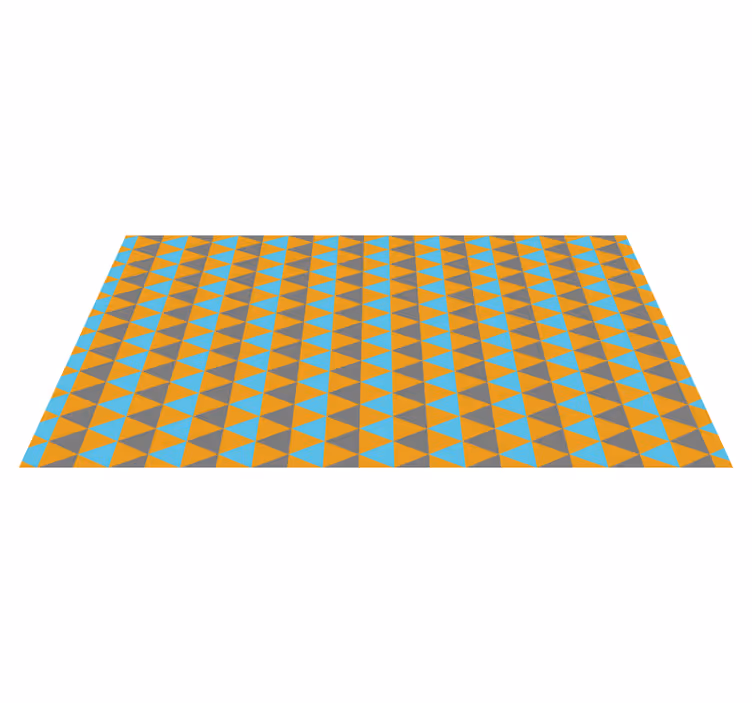 Alfombra de vinilo geométrica composición triangular - TenVinilo