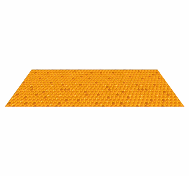 Alfombra vinílica cocina concepto de panal - TenVinilo