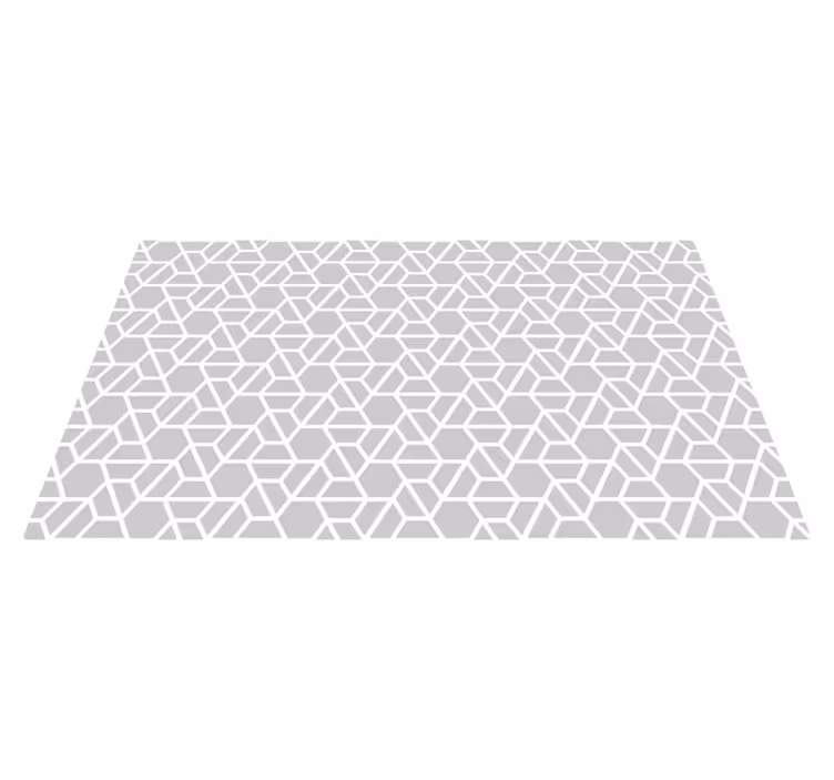 Alfombra de vinilo geométrica diseño de celosía geométrica - TenVinilo