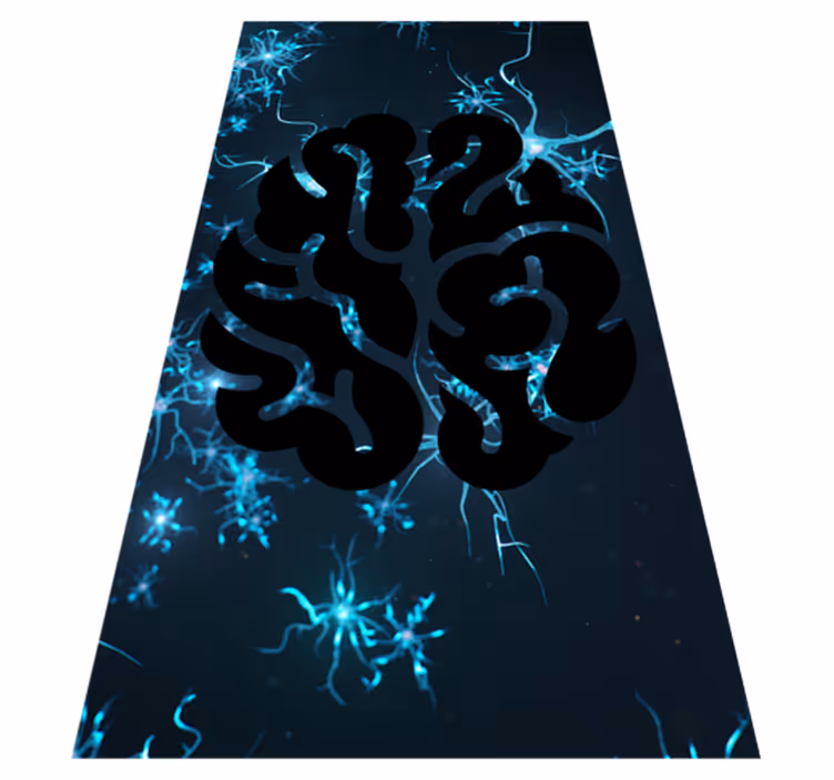 Alfombra vinílica imitación vías neuronales - TenVinilo